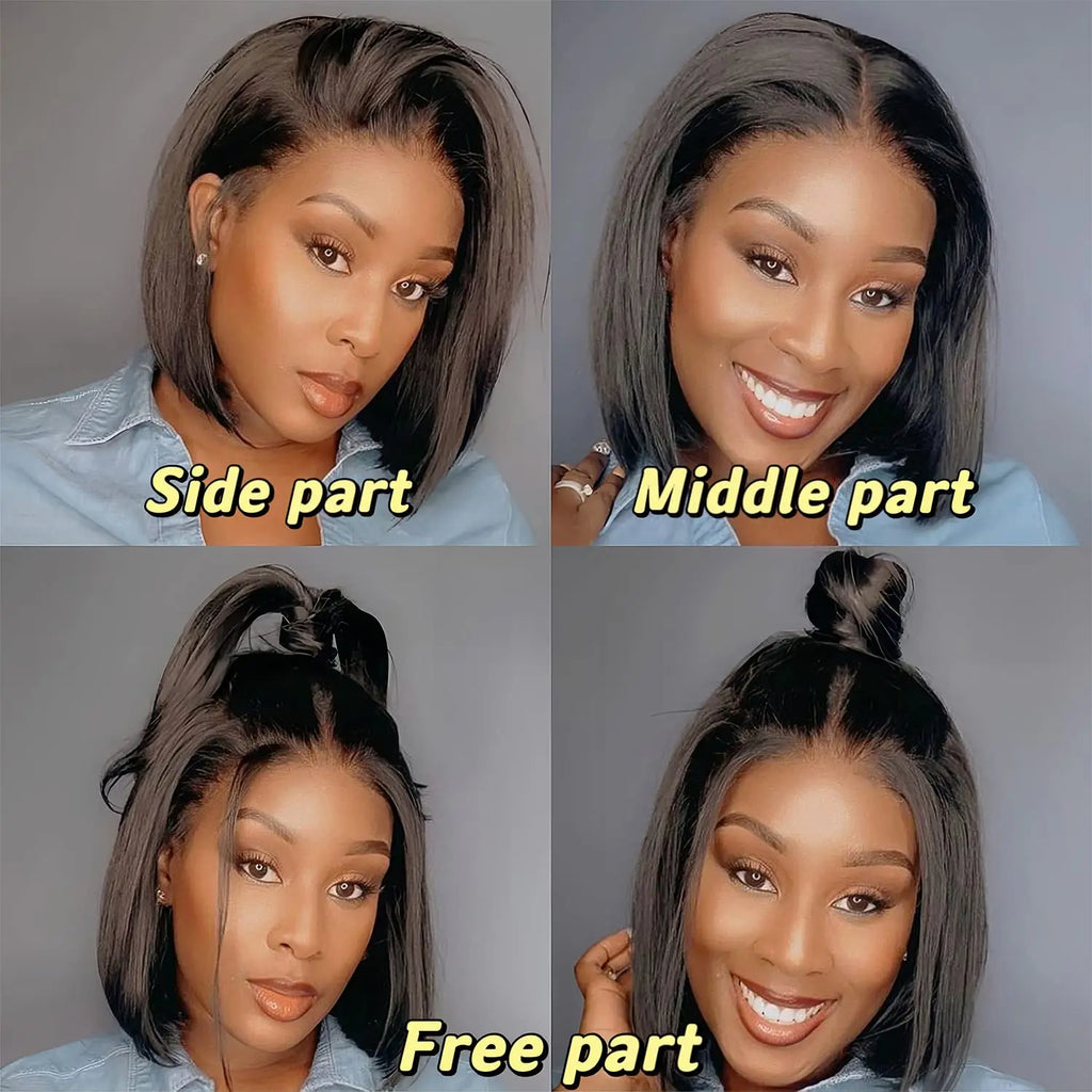 Short Bob Wig Lace Front Human Hair Wigs Straight Hair 13x4 Lace Frontal Human Hair Bob Wigs for Women