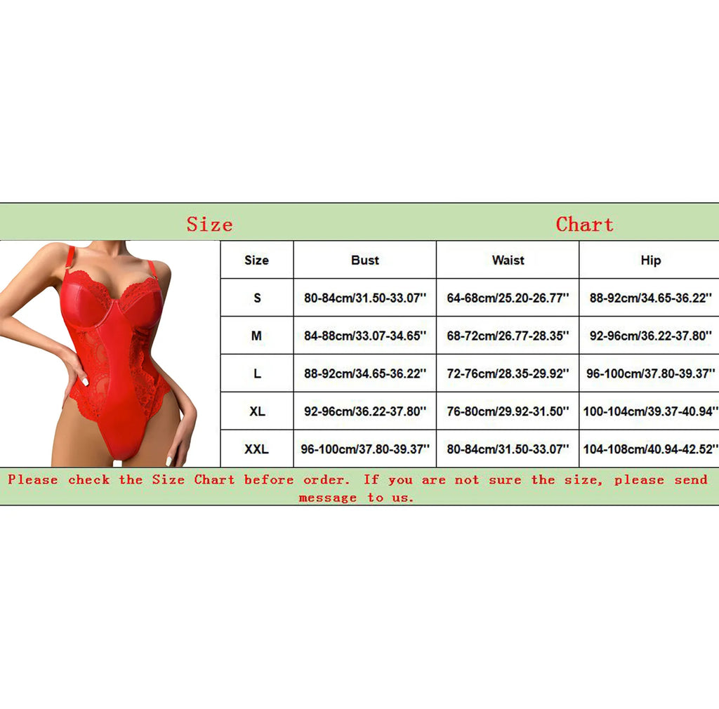 Women Leather Mesh Patchwork Bodysuit Jumpsuit Sexy V Neck Teddy Babydoll Suspender Bodysuit Sexy Underwear Lingerie Catsuits