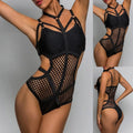 Sexy Lingerie See Through Thin Mesh Bodysuit Women Hollow Out Fishnet Bodysuit Sleepwear Erotic Costumes Underwear Body Femme