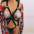 Sexy Bondage Bra Shapewear Women's Elastic Hollow Out Bralette Temptation Open Bra Push Up Sexy Lingerie Sex Erotic Nightwear