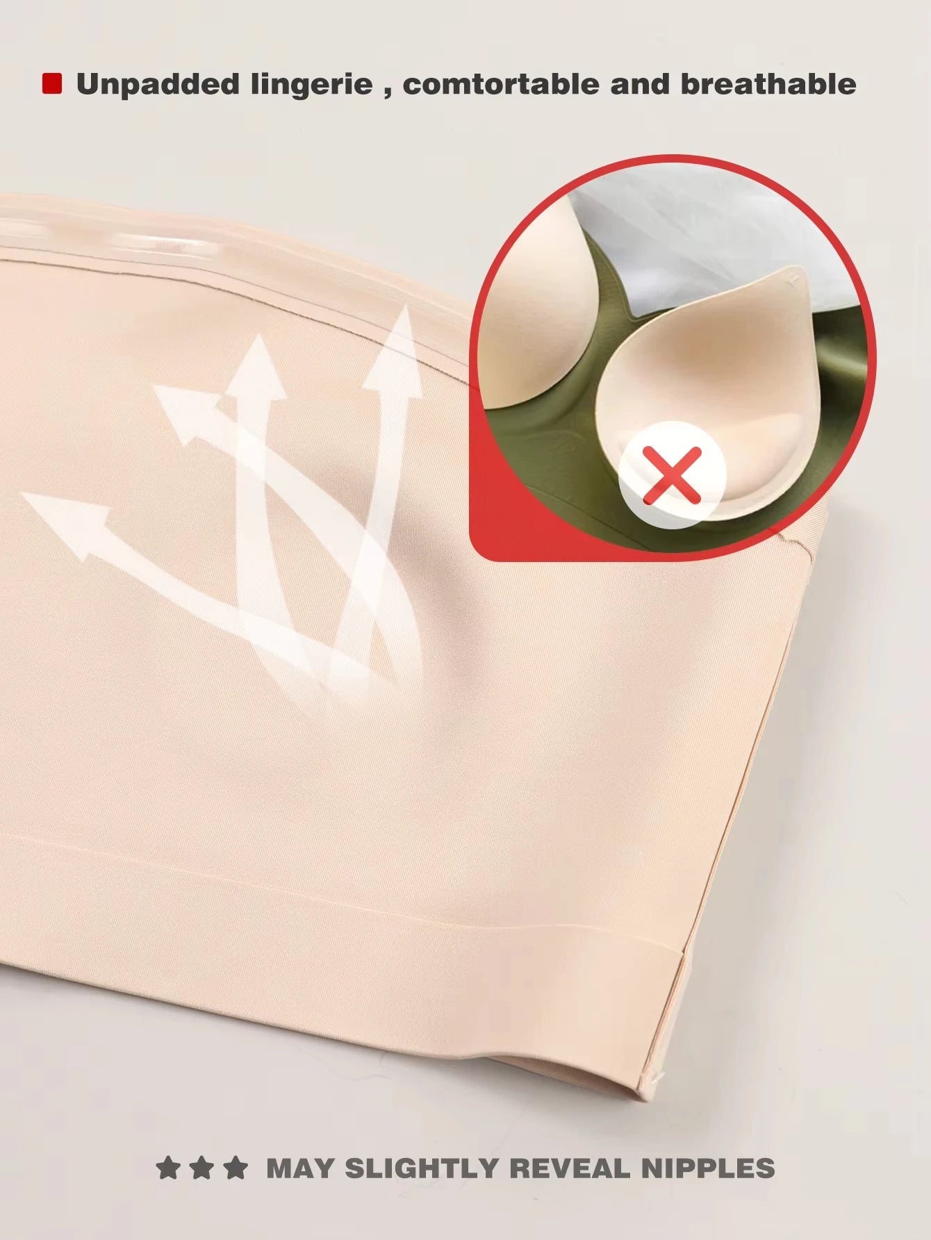 Women's Strapless No Padding Seamless Front Button Bra Comfortable Smooth Underwear