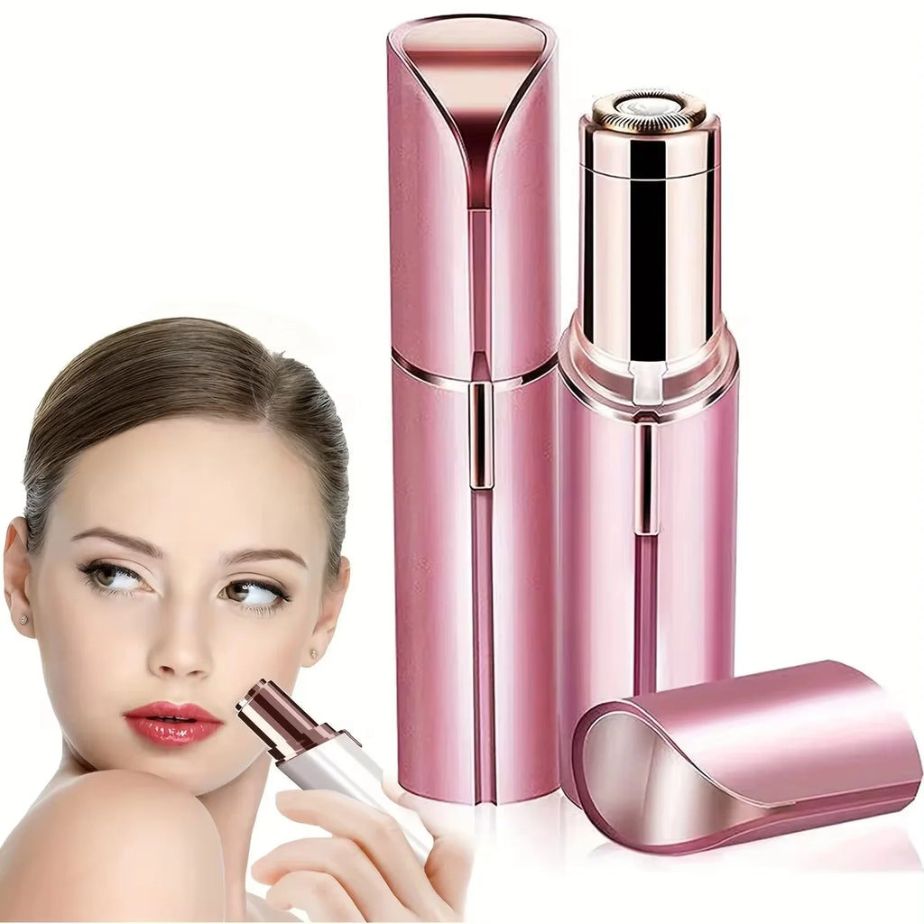 Women’s Painless Electric Lipstick Shaped Portable Trimmer Effective Facial Hair Removal