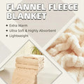 Super-Soft 3D Plush 1pc Luxurious Fleece Blanket - Dense Weave for Exceptional Warmth, Cozy Flannel Throw