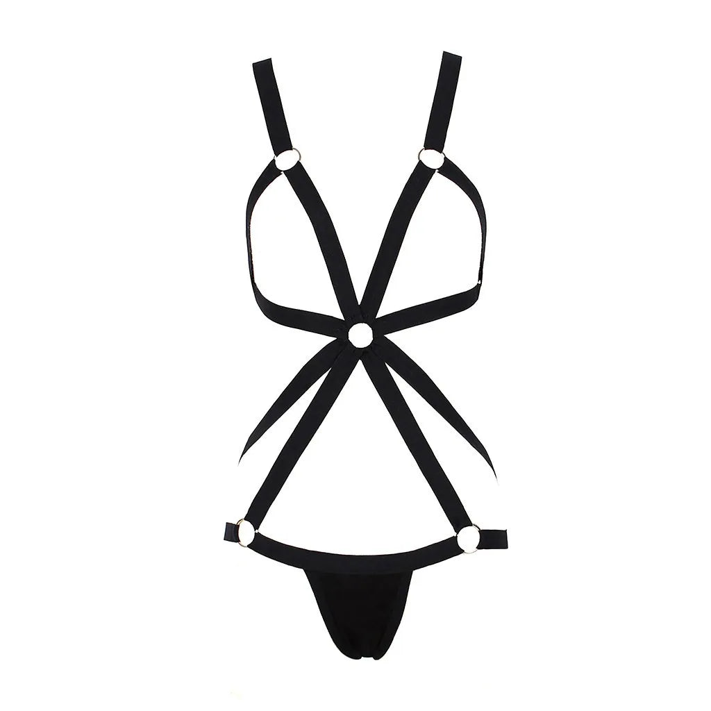 Sexy Bondage Bra Shapewear Women's Elastic Hollow Out Bralette Temptation Open Bra Push Up Sexy Lingerie Sex Erotic Nightwear